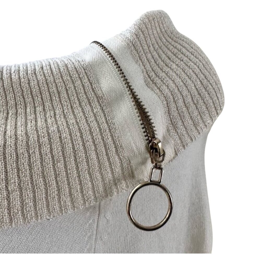 No Boundaries Womens Medium Off-White Sweater Dress - Picture 7 of 10